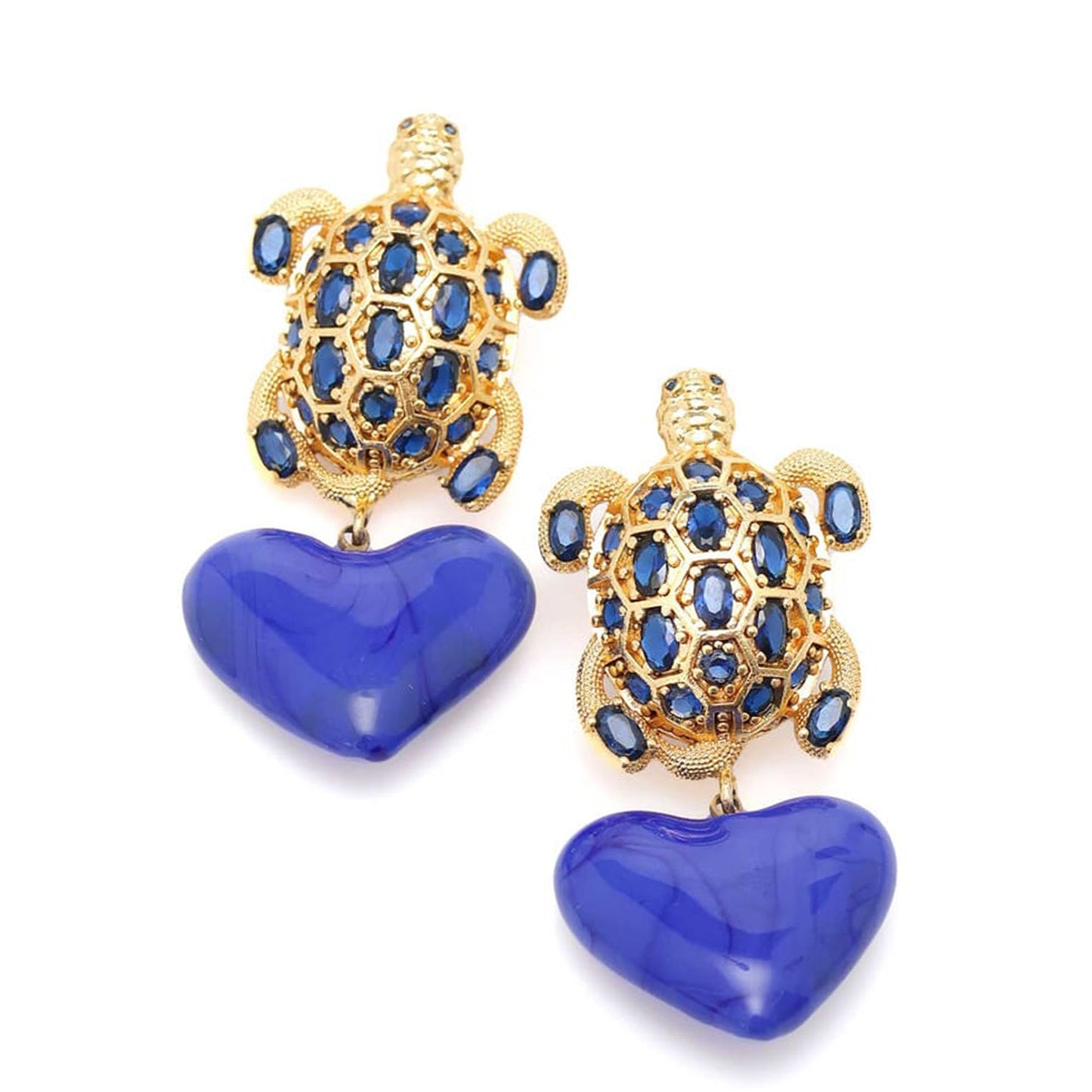 CARETTA WITH HEART EARRINGS