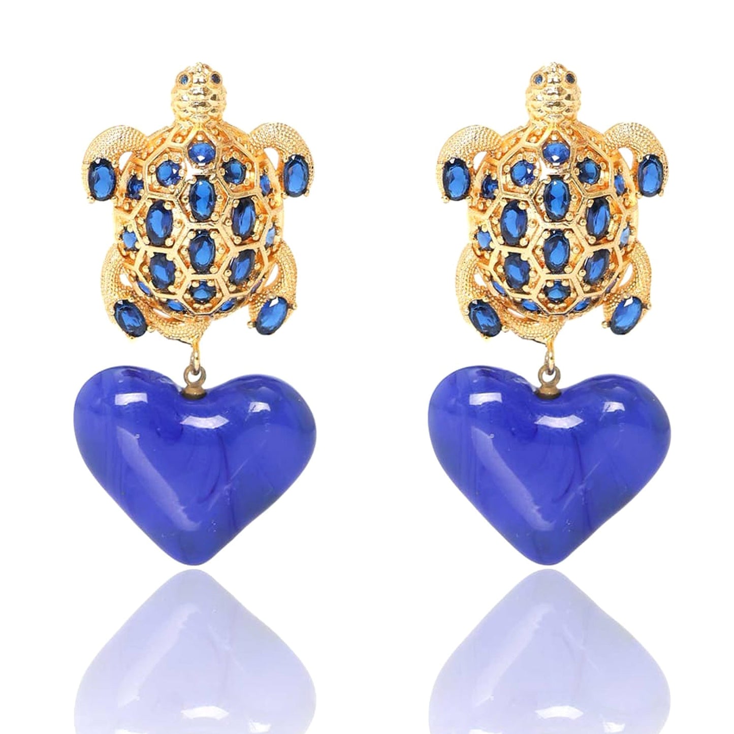 CARETTA WITH HEART EARRINGS