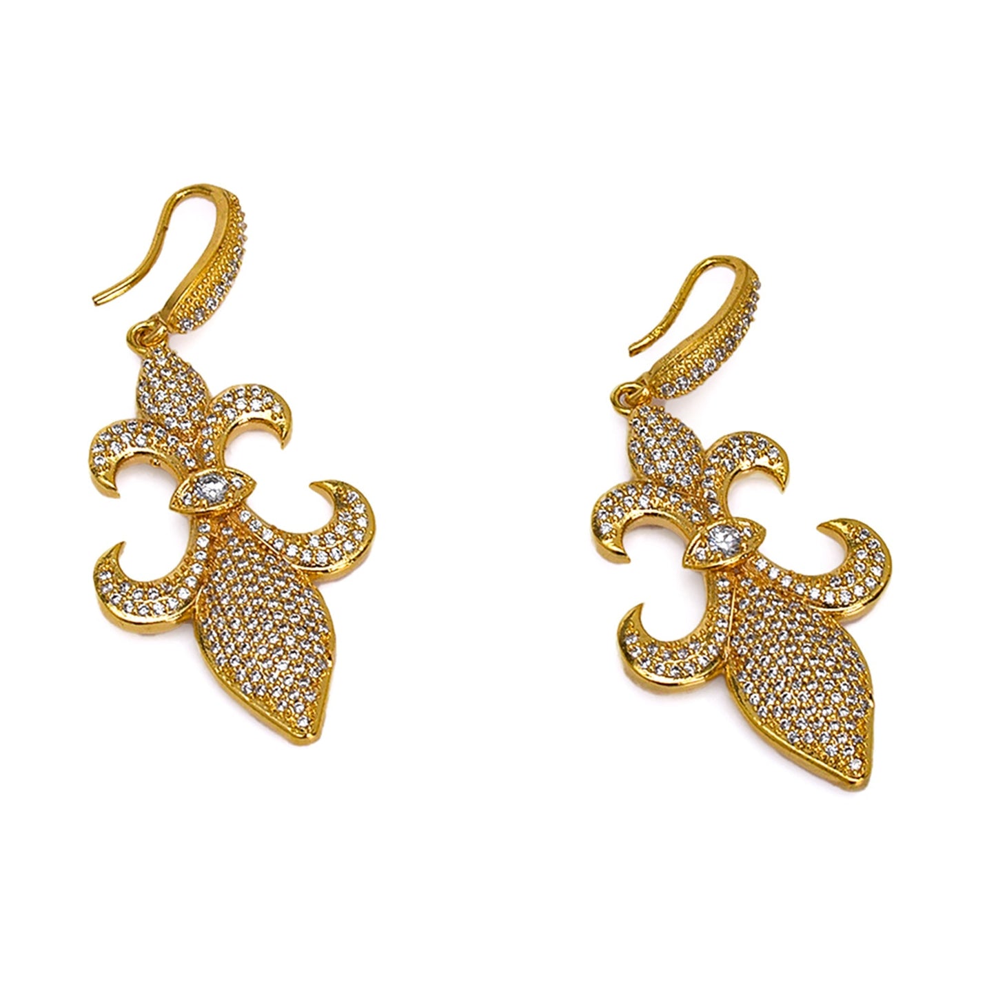 GOLDEN FLEUR DE LIS EARRINGS