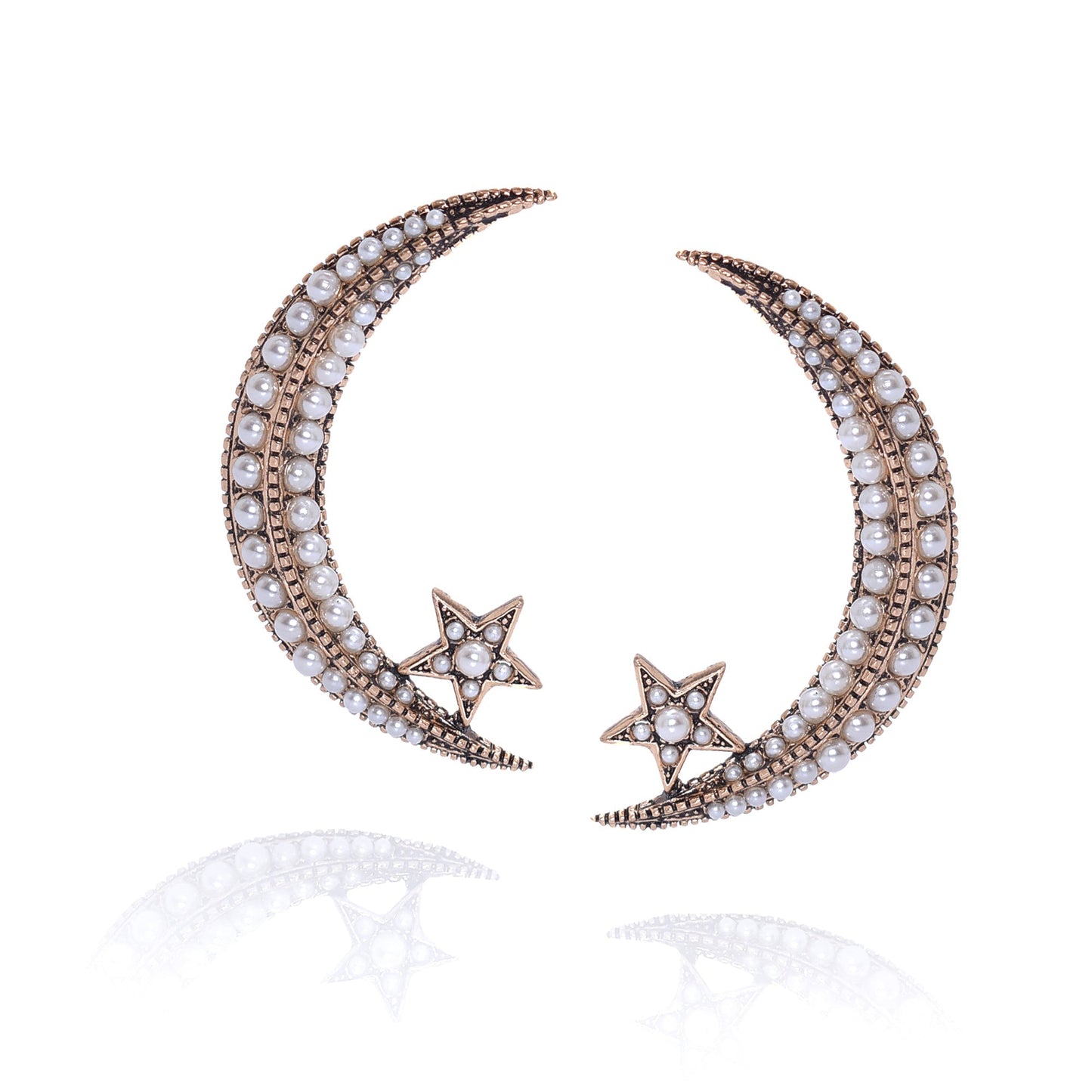 PEARL CRESCENT EARRINGS