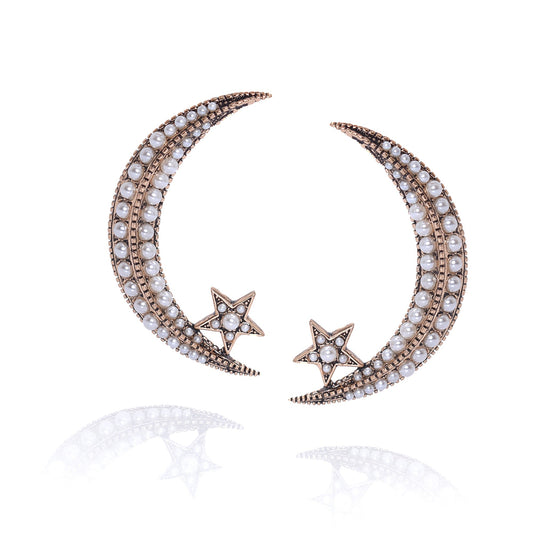 PEARL CRESCENT EARRINGS