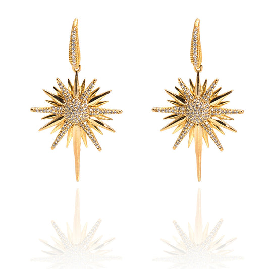 GOLDEN POLE STAR EARRINGS