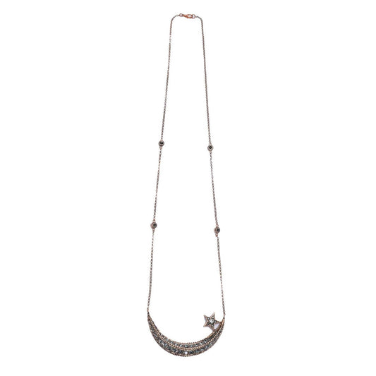 DIAMOND CRESCENT NECKLACE